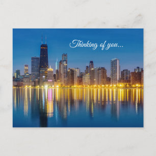 Cartão Postal Chicago Dawn Pensando Em Você Postcard