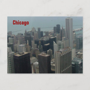 Cartão Postal Chicago e Lago Michigan