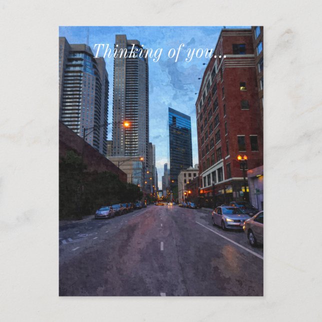 Cartão Postal Chicago Evening Drive (Frente)