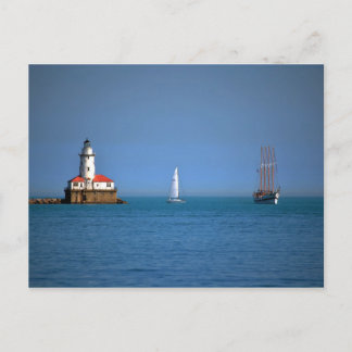 Cartão Postal Chicago Harbor