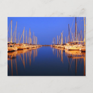 Cartão Postal Chicago Harbor em Dusk