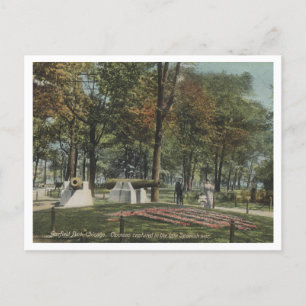 Cartão Postal Chicago IL, Garfield Park, Canhões, 1910