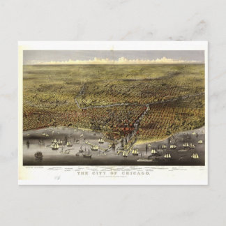 Cartão Postal Chicago Illinois, 1874