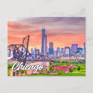 Cartão Postal Chicago, Illinois, EUA
