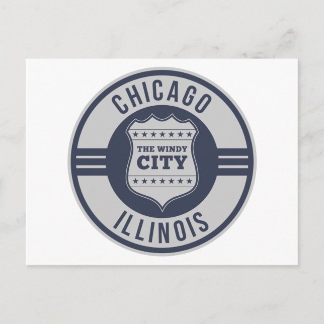 Cartão Postal Chicago, Illinois (IL) , Estados Unidos EUA (Frente)