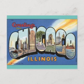 Cartão Postal Chicago Illinois Postcard