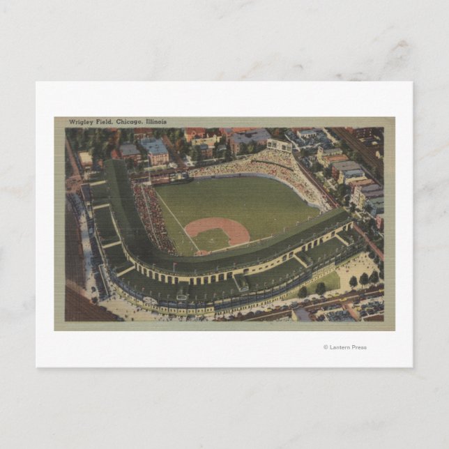 Cartão Postal Chicago, Illinois - Wrigley Field Cubs (Frente)