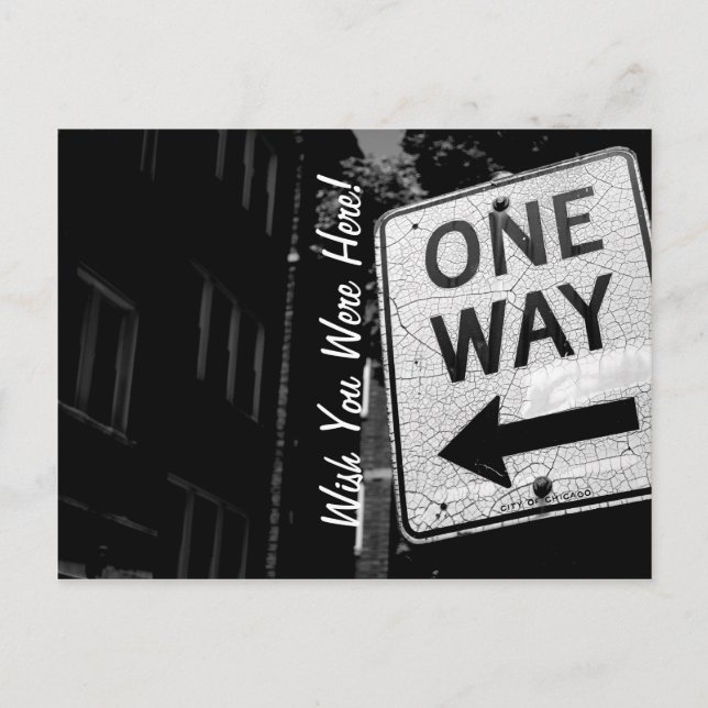 Cartão Postal Chicago One Way (Frente)