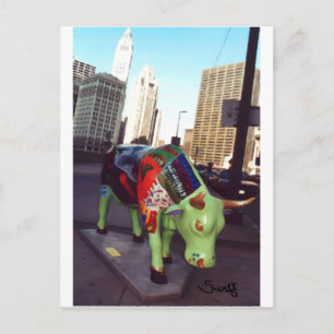 Cartão Postal Chicago Parade of Cows