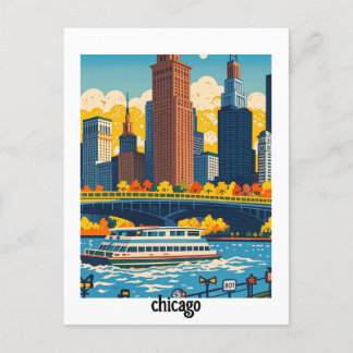 Cartão Postal Chicago personalizada