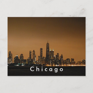 Cartão Postal Chicago Skyline no John Hancock Center