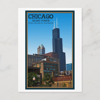 Cartão Postal Chicago - Torre Sears