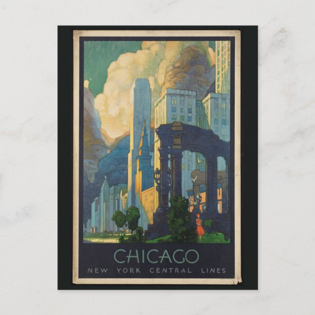 Cartão Postal Chicago Vintage Reise (Frente)