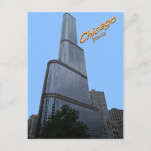 Cartão Postal Chicagos Trump Tower Office Building