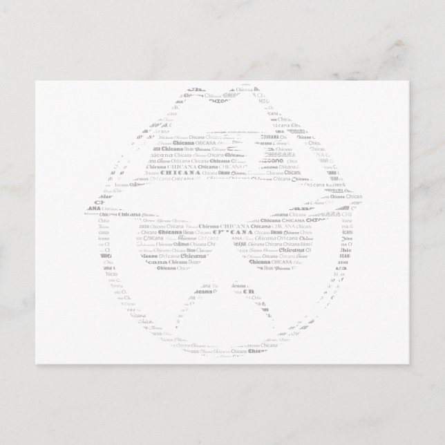 Cartão Postal Chicana passeio baixo texto lowrider (Frente)