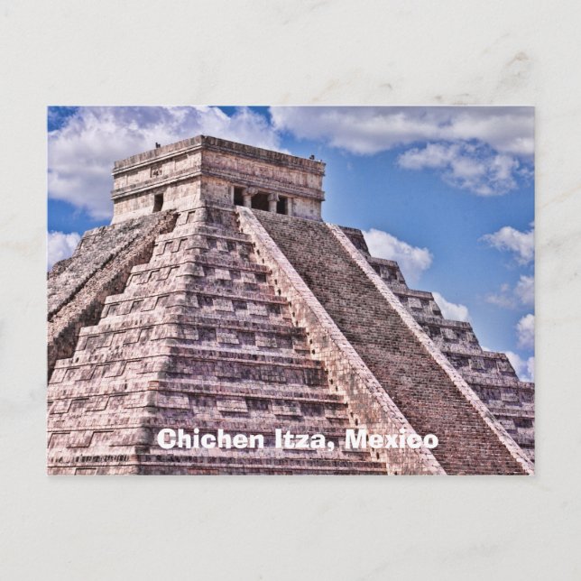 Cartão Postal Chichen Itza, Cartão-postal do México (Frente)
