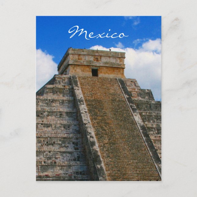 Cartão Postal chichen itza méxico (Frente)