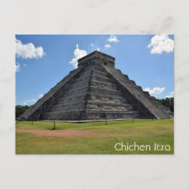 Cartão Postal Chichen Itza México Pirâmide Kukulkan 7 Maravilhas