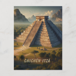 Cartão Postal Chichén Itzá Yucatá México Viagem