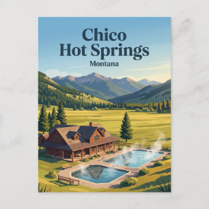 Cartão Postal Chico Hot Springs Montana