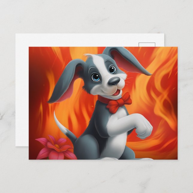 Cartão Postal Chien Cute (Frente/Verso)