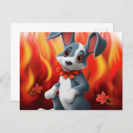 Cartão Postal Chien Cute