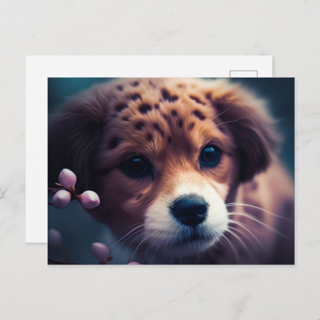 Cartão Postal Chien Guépard (Frente/Verso)