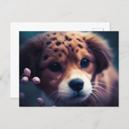 Cartão Postal Chien Guépard