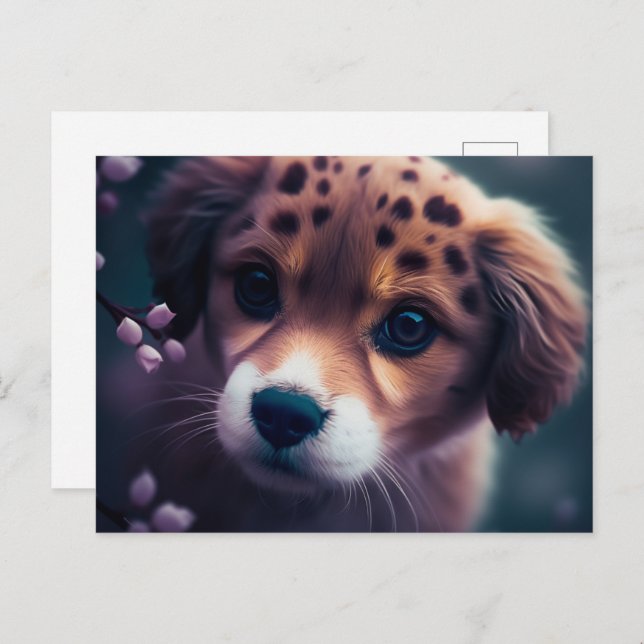 Cartão Postal Chien Guépard (Frente/Verso)