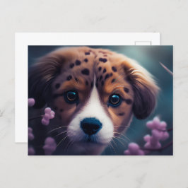 Cartão Postal Chien Guépard