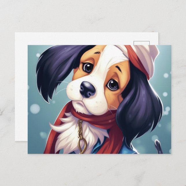 Cartão Postal Chien Triste (Frente/Verso)