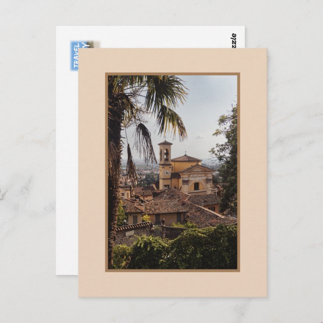 Cartão Postal Chiesa di Papais noeis Grata Inter Vites, Bergamo, (Frente/Verso)