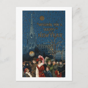 Cartão Postal Chifres de sopro da multidão