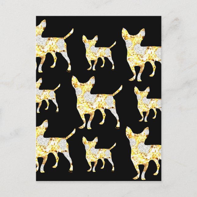 CARTÃO POSTAL CHIHUAHUA BLING! (Frente)