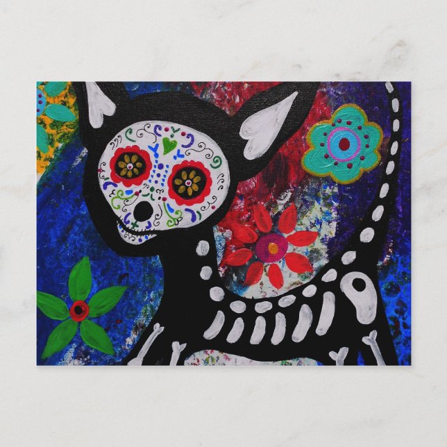 Cartão Postal Chihuahua Dia De los Muertos por prisioneiros (Frente)