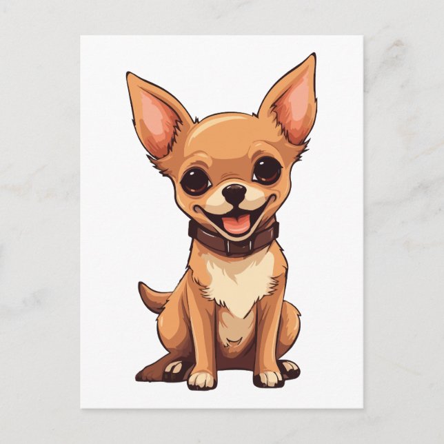 Cartão Postal Chihuahua Dog (Frente)