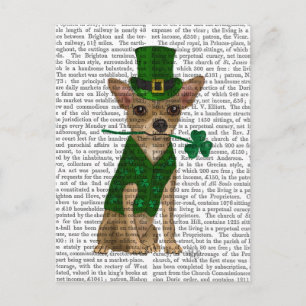 Cartão Postal Chihuahua Leprechaun