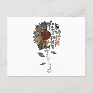 Cartão Postal Chihuahua Sunflower Você É Minha Amante De Cão