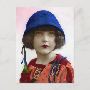 Cartão Postal "Child in Blue Hat"