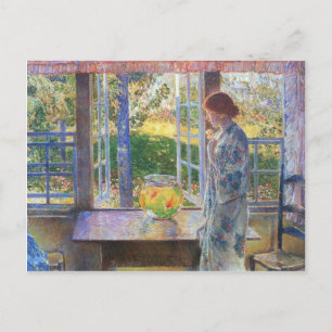 Cartão Postal Childe Hassam - A Janela Goldfish