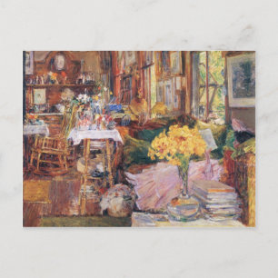 Cartão Postal Childe Hassam - A sala das flores
