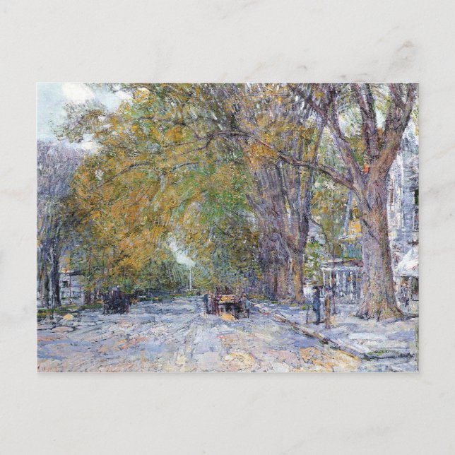 Cartão Postal Childe Hassam - Main Street East Hampton (Frente)
