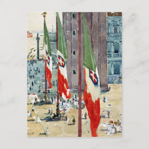 Cartão Postal Childe Hassam Piazza di San Marco