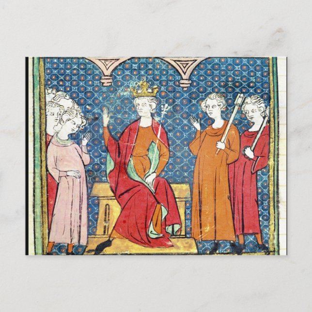 Cartão Postal Childeric II, Merovingian King of Austrasia (Frente)