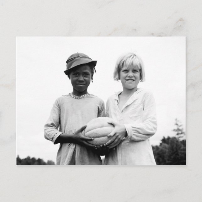 Cartão Postal Children at Hill House, Mississippi - 1936 (Frente)