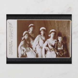 Cartão Postal CHILDREN TSAR - OTMA & Alexis Romanov Rússia #093