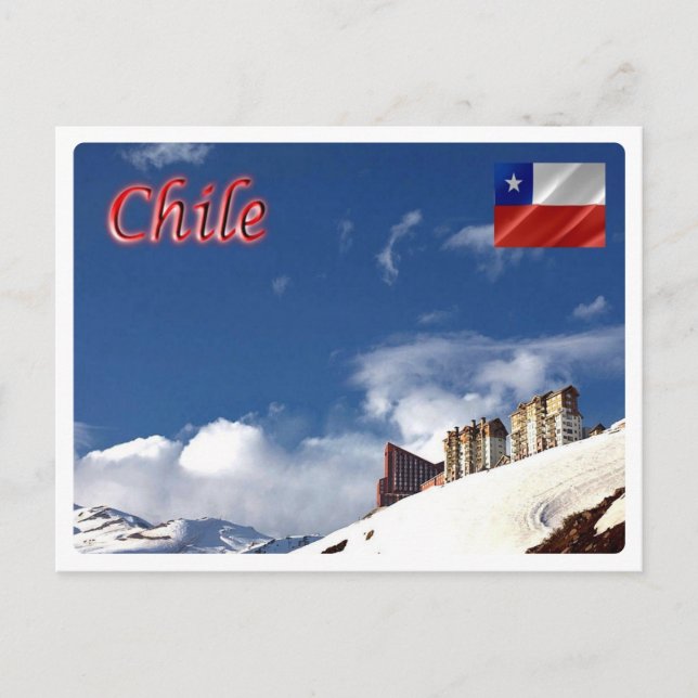 Cartão Postal Chile - Nevado Valley - (Frente)