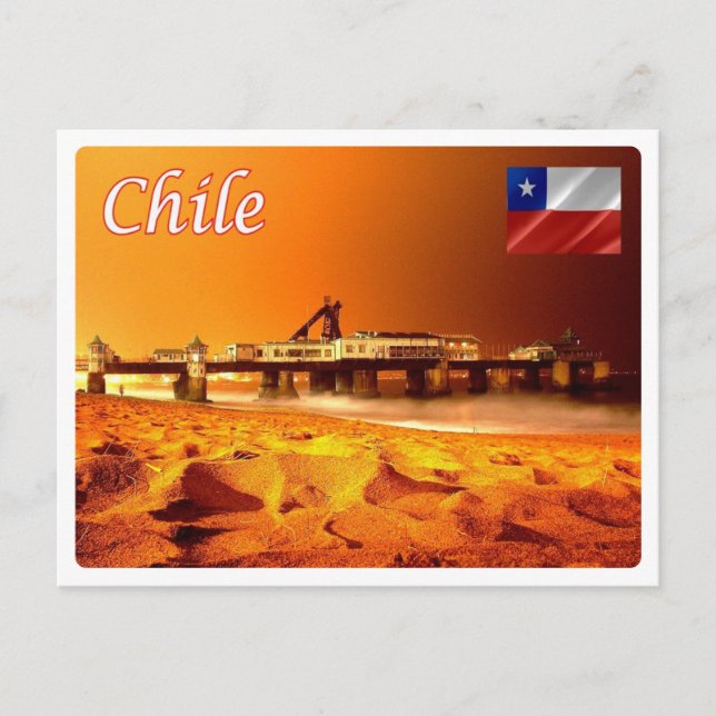 Cartão Postal Chile - Vina del Mar - (Frente)