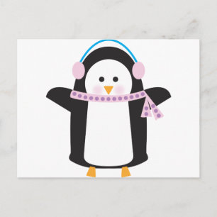 Cartão Postal Chilly Penguin