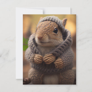 Cartão Postal Chilly Squirrel